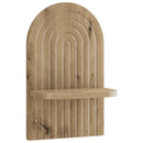 vidaXL Falpolc 2 db Kézműves Tölgy 23 x 13,5 x 37,5 cm Szerelt Fa