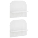 vidaXL Falpolc 2 db Fehér 41 x 13.5 x 37.5 cm Szerelt Fa