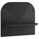 vidaXL Falpolc 2 db Fekete 41 x 13,5 x 37,5 cm Szerelt Fa