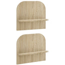vidaXL Falpolc 2 db Sonoma Tölgy 41 x 13,5 x 37,5 cm Szerelt Fa