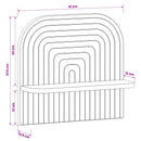 vidaXL Falpolc 2 db Sonoma Tölgy 41 x 13,5 x 37,5 cm Szerelt Fa