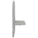 vidaXL Falpolc 2 db Betonszürke 41 x 13.5 x 37.5 cm Szerelt Fa