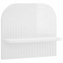 vidaXL Falpolc 2 db Magasfényű Fehér 41 x 13,5 x 37,5 cm Szerelt Fa