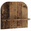 vidaXL Falpolc 2 db Antik Fa 41 x 13,5 x 37,5 cm Szerelt Fa
