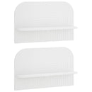 vidaXL Falpolc 2 db Fehér 60 x 13,5 x 37,5 cm Szerelt Fa
