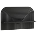 vidaXL Falpolc 2 db Fekete 60 x 13.5 x 37.5 cm Szerelt Fa
