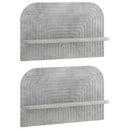 vidaXL Falpolc 2 db Betonszürke 60 x 13.5 x 37.5 cm Szerelt Fa