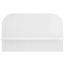 vidaXL Falpolc 2 db Magasfényű Fehér 60 x 13,5 x 37,5 cm Szerelt Fa