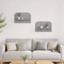 vidaXL Falpolc 2 db Szürke Sonoma 60 x 13,5 x 37,5 cm Szerelt Fa