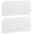vidaXL Falpolc 2 db Fehér 80.5 x 13.5 x 37.5 cm Szerelt Fa