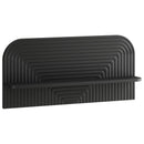 vidaXL Falpolc 2 db Fekete 80,5 x 13,5 x 37,5 cm Szerelt Fa