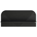 vidaXL Falpolc 2 db Fekete 80,5 x 13,5 x 37,5 cm Szerelt Fa