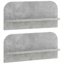 vidaXL Falpolc 2 db Betonszürke 80,5 x 13,5 x 37,5 cm Szerelt Fa