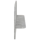 vidaXL Falpolc 2 db Betonszürke 80,5 x 13,5 x 37,5 cm Szerelt Fa