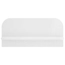 vidaXL Falpolc 2 db Magasfényű Fehér 80,5 x 13,5 x 37,5 cm Szerelt Fa