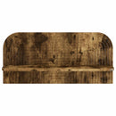 vidaXL Falpolc 2 db Füstös Tölgy 80.5 x 13.5 x 37.5 cm Szerelt Fa