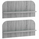 vidaXL Falpolc 2 db Szürke Sonoma 80,5 x 13,5 x 37,5 cm Szerelt Fa