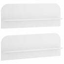 vidaXL Falpolc 2 db Fehér 102 x 13,5 x 37,5 cm Szerelt Fa