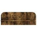 vidaXL Falpolc 2 db Füstös Tölgy 102 x 13,5 x 37,5 cm Szerelt Fa