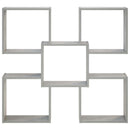 vidaXL Falpolc Betonszürke 99,5 x 17 x 91 cm Szerelt Fa