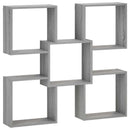 vidaXL Falpolc Szürke Sonoma 99,5 x 17 x 91 cm Szerelt Fa