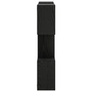 vidaXL Falpolc Fekete 103 x 17 x 80 cm Szerelt Fa