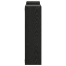 vidaXL Falpolc Fekete 100 x 17 x 60 cm Szerelt Fa