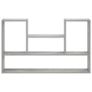 vidaXL Falpolc Betonszürke 100 x 17 x 60 cm Szerelt Fa