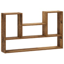 vidaXL Falpolc Antik Fa 100 x 17 x 60 cm Szerelt Fa