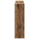 vidaXL Falpolc Antik Fa 100 x 17 x 60 cm Szerelt Fa