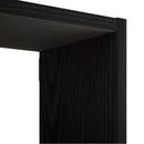 vidaXL Falpolc Fekete Tölgy 70 x 17 x 101 cm Szerelt Fa