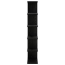 vidaXL Falpolc Fekete Tölgy 70 x 17 x 101 cm Szerelt Fa