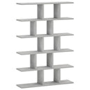 vidaXL Falpolc Betonszürke 70 x 17 x 101 cm Szerelt Fa
