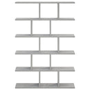 vidaXL Falpolc Betonszürke 70 x 17 x 101 cm Szerelt Fa