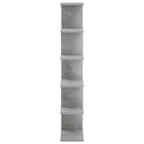 vidaXL Falpolc Betonszürke 70 x 17 x 101 cm Szerelt Fa
