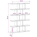 vidaXL Falpolc Tölgyfa 70 x 17 x 101 cm Szerelt Fa