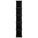 vidaXL Falpolc Fekete Tölgy 70 x 17 x 101 cm Szerelt Fa