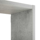 vidaXL Falpolc Betonszürke 70 x 17 x 101 cm Szerelt Fa