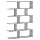vidaXL Falpolc Betonszürke 70 x 17 x 101 cm Szerelt Fa