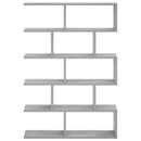 vidaXL Falpolc Betonszürke 70 x 17 x 101 cm Szerelt Fa