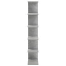 vidaXL Falpolc Betonszürke 70 x 17 x 101 cm Szerelt Fa