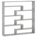 vidaXL Falpolc Betonszürke 103 x 17 x 102 cm Szerelt Fa