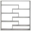 vidaXL Falpolc Betonszürke 103 x 17 x 102 cm Szerelt Fa