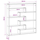 vidaXL Falpolc Szürke Sonoma 103 x 17 x 102 cm Szerelt Fa
