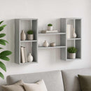 vidaXL Falpolc Szürke Sonoma 102 x 17 x 59 cm Szerelt Fa