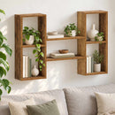 vidaXL Falpolc Antik Fa 102 x 17 x 59 cm Szerelt Fa