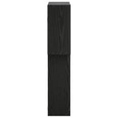 vidaXL Falpolc Fekete Tölgy 98 x 17 x 91 cm Szerelt Fa
