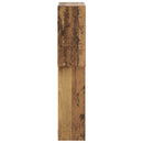 vidaXL Falpolc Antik Fa 98 x 17 x 91 cm Szerelt Fa