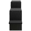 vidaXL Falpolc Fekete Tölgy 95 x 17 x 37 cm Szerelt Fa