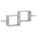 vidaXL Falpolc Betonszürke 95 x 17 x 37 cm Szerelt Fa